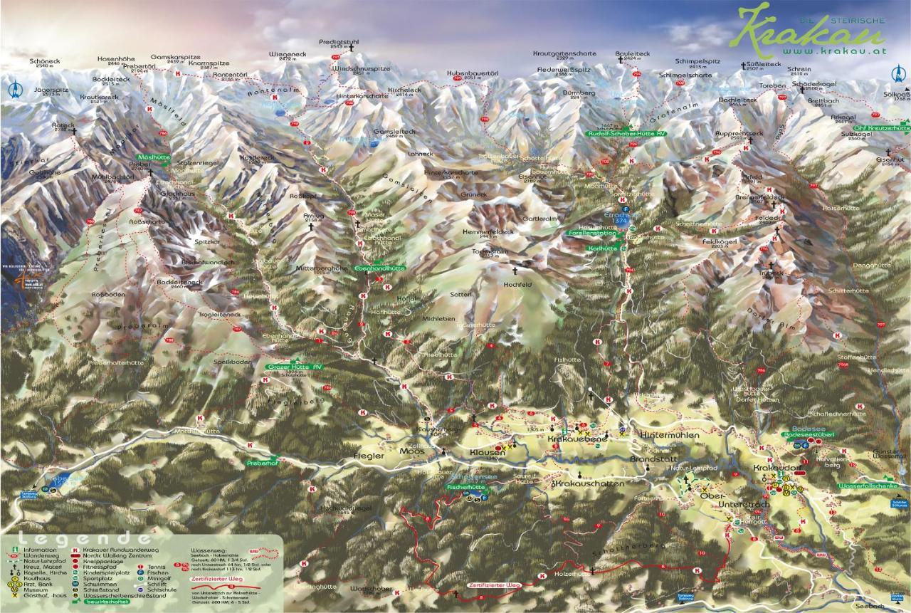 Ferienhaus Alpenblick Krakauschatten Dış mekan fotoğraf